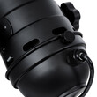 GloboStar® DETROIT 01372 Vintage Φωτιστικό Οροφής Πλέγμα Μονόφωτο 1 x E27 IP20 Μαύρο Μέταλλο - Μ26 x Π26 x Υ37cm
