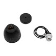 GloboStar® COOLIE 01479 Μοντέρνο Κρεμαστό Φωτιστικό Μονόφωτο Καμπάνα 1 x E27 IP20 Μαύρο & Χρυσό Μέταλλο - Μ12.5 x Π12.5 x Υ11.5cm