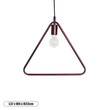 GloboStar® DELTA 01581 Μοντέρνο Κρεμαστό Φωτιστικό Ανάρτηση Μονόφωτο 1 x E27 IP20 Χάλκινο Μέταλλο - Μ37 x Π4 x Υ33cm