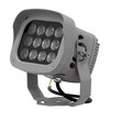 GLOBOSTAR® FLOOD-XENA 05018 Προβολέας Σποτ Wall Washer LED 12W 1260lm 10° AC 220-240V Αδιάβροχο IP65 Αρχιτεκτονικό Πορτοκαλί 2200K - Γκρι Ανθρακί - Μ13.5 x Π11 x Υ15cm - 3 Χρόνια Εγγύηση