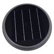 GLOBOSTAR® SOLARTIS 12125 Φωτιστικό Κολωνάκι Κήπου LED 10W 1000lm 180° με Ενσωματωμένο Φωτοβολταϊκό Panel 6V 5W & Επαναφορτιζόμενη Μπαταρία Li-ion 3.2V 6000mAh με Αισθητήρα Ημέρας-Νύχτας Αδιάβροχο IP65 Ψυχρό Λευκό 6000K - Γκρι Ανθρακί - Μ26 x Π26 x Υ37cm - 2 Χρόνια Εγγύηση