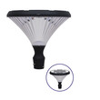 GLOBOSTAR® SQUARE 12153 Φωτιστικό Στύλου/Κολώνας Πλατείας/Πάρκου LED 40W 4000lm ?° Ενσωματωμένο Φωτοβολταϊκό Panel ?V ?W & Επαναφορτιζόμενη Μπαταρία Li-ion ?V 24000mAh με Αισθητήρα Κίνησης-Ημέρας-Νύχτας Αδιάβροχο IP65 Θερμό Λευκό 3000K - Γκρι Ανθρακί - Μ54 x Π54 x Υ45cm - 2 Χρόνια Εγγύηση
