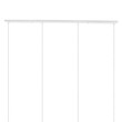DIY Ροζέτα Φωτιστικού Λευκή Ορθογώνια 1200x50mm με 4 Τρύπες GloboStar 90825