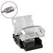GloboStar® 70718 Ταχυσύνδεσμος Ένωσης IP20 - Strip To Cable Connector για Ένωση 1 x Μονόχρωμης Ταινίας LED Πλάτους 10mm με 1 x Καλώδιο Τροφοδοσίας