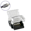 GloboStar® 70724 Αδιάβροχος Ταχυσύνδεσμος Ένωσης IP65 - Strip To Cable Connector για Ένωση 1 x RGB Αδιάβροχης Ταινίας LED Πλάτους 10mm με 1 x Καλώδιο Τροφοδοσίας