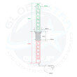 GloboStar® 79632 Χωνευτό Πτυσσόμενο Πολύμπριζο με 5 Πρίζες Ασφαλείας EU Σούκο AC 230V Max 5000W & 2 Εξόδους USB DC 5V Max 3A 18W & Ενσωματωμένο Διακόπτη Οn/Off