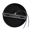 GloboStar® SARA 00843 Μοντέρνο Φωτιστικό Οροφής Σποτ Μονόφωτο 1 x E27 IP20 Μαύρο Μέταλλο - Μ10 x Π10 x Υ10.3cm