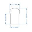 GloboStar® 70578 OVALE 120° Degree Neon Flex Epistar LED SMD 5050 1m 18W/m 60LED/m 1818lm/m 120° DC 230V Αδιάβροχη IP68 RGB Dimmable