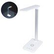 GloboStar® 76532 Επιτραπέζιο Φωτιστικό Πορτατίφ LED 3.5W 350lm -° DC 5V IP20 CCT Θερμό Λευκό 2700K - Φυσικό Λευκό 4500K - Ψυχρό Λευκό 6000K Dimmable Λευκό Πλαστικό με Γκρι Μέταλλο - Μ27 x Π14 x Υ51cm - 2 Xρόνια Εγγύηση