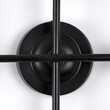 GloboStar® PIPING 00667-1 Vintage Φωτιστικό Οροφής Πλέγμα Πολύφωτο 12 x E27 IP20 Μαύρο Μέταλλο - Μ78.5 x Π9.5 x Υ64cm