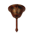 GloboStar® CAMELOT 01191 Vintage Κρεμαστό Φωτιστικό Ανάρτηση Πολύφωτο 6 x E27 IP20 Χάλκινο Μέταλλο με Μπεζ Σχοινί - Μ92 x Π92 x Υ118cm