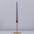 GloboStar® LAVENDER-FIELD 35203 ΣΕΤ 4 Αρωματικά Κεριά Κηροπηγίου Παραφίνης με Άρωμα Λεμόνι - Λεβάντα Μωβ Μ2 x Π2 x Υ25cm