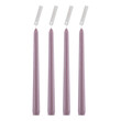 GloboStar® WATER-LILLY 35204 ΣΕΤ 4 Αρωματικά Κεριά Κηροπηγίου Παραφίνης με Άρωμα Φρούτα του Δάσους Λιλά Μ2 x Π2 x Υ25cm