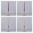 GloboStar® AUTUMN-CALM 35207 ΣΕΤ 4 Αρωματικά Κεριά Κηροπηγίου Παραφίνης με Άρωμα Άγριο Τριαντάφυλλο Πολύχρωμα Μ2 x Π2 x Υ25cm