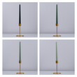 GloboStar® SPRING-FOREST 35210 ΣΕΤ 4 Αρωματικά Κεριά Κηροπηγίου Παραφίνης με Άρωμα Φρεσκάδα Βουνού Πολύχρωμα Μ2 x Π2 x Υ25cm