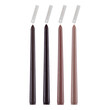 GloboStar® MOCHA-CREAM 35211 ΣΕΤ 4 Αρωματικά Κεριά Κηροπηγίου Παραφίνης με Άρωμα Σοκολάτα - Καφές Πολύχρωμα Μ2 x Π2 x Υ25cm