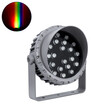 GLOBOSTAR® FLOOD-MENA 90647 Προβολέας Σποτ Wall Washer με Αντιθαμβωτική Γρίλια LED 24W 2040lm 30° DC 24V Αδιάβροχο IP65 RGBW DMX512 Dimmable - Ασημί - Μ23 x Π23 x Υ18cm - 3 Χρόνια Εγγύηση