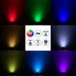 GLOBOSTAR® FLOOD-MENA 90647 Προβολέας Σποτ Wall Washer με Αντιθαμβωτική Γρίλια LED 24W 2040lm 30° DC 24V Αδιάβροχο IP65 RGBW DMX512 Dimmable - Ασημί - Μ23 x Π23 x Υ18cm - 3 Χρόνια Εγγύηση