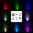 GLOBOSTAR® UNDERWATER-DINA 90677 Υποβρύχιος Προβολέας Σποτ για Σιντριβάνια/Πισίνες LED 9W 945lm 30° DC 24V Αδιάβροχο IP68 RGBW DMX512 Dimmable - Ανοξείδωτο Ατσάλι 304 - Μ12 x Π12 x Υ14cm - 3 Χρόνια Εγγύηση