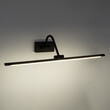 GloboStar® MIRA 60432 Μοντέρνο Φωτιστικό Τοίχου - Απλίκα Καθρέπτη Μπάνιου - Πίνακα LED 12W 1400lm 120° AC 220-240V IP44 Μ60 x Π20 x Υ13cm - Φυσικό Λευκό 4500K - Μαύρο - 3 Χρόνια Εγγύηση
