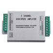 GloboStar® 73395 High Speed LED Amplifier 5 Channels - Ενισχυτής Σήματος Υψηλών Ταχυτήτων LED 5 Καναλιών DC 12-24V RGBW+WW Max 360W Μ10.5 x Π6.3 x Υ2.3cm