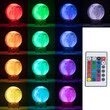 GloboStar® MOON 79617 Επιτραπέζιο Φωτιστικό Πορτατίφ LED 6W 360lm 360° DC 5V IP20 RGB Dimmable Πολύχρωμο Πλαστικό με Μπεζ Ξύλο - Μ20 x Π20 x Υ25cm - 2 Xρόνια Εγγύηση