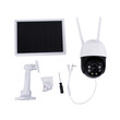 GloboStar® 86055 Αυτόνομη Ηλιακή IP Camera 1080P 2MP WiFi 350° Μοιρών - 3200mAh - Φωτοβολταϊκό Πάνελ - Νυχτερινή Όραση με LED IR - Ανιχνευτή Κίνησης - Νυχτερινή Λήψη - Αδιάβροχη IP66 - Λευκό