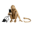 GloboStar® APES 01809 Μοντέρνο Επιτραπέζιο Φωτιστικό Πορτατίφ Μονόφωτο 1 x E27 IP20 Χρυσό & Μαύρο Πλαστικό - M30 x Π27 x Υ30cm