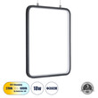GloboStar® NEROBA 61302 Κρεμαστό Φωτιστικό Οροφής Linear Design LED CCT 18W 1980lm 360° AC 220-240V - Εναλλαγή Φωτισμού μέσω Διακόπτη On/Off All In One Ψυχρό 6000k+Φυσικό 4500k+Θερμό 2700k Μ29 x Π2 x Υ36cm - Μαύρο - 3 Years Warranty