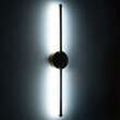 GloboStar® DIADEM 61330 Φωτιστικό Τοίχου - Απλίκα Design LED CCT 9W 1080lm 120° AC 220-240V - Εναλλαγή Φωτισμού μέσω Διακόπτη On/Off All In One Ψυχρό 6000k+Φυσικό 4500k+Θερμό 2700k Μ10 x Π4 x Υ60cm - Χρυσό - 3 Years Warranty
