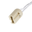 GloboStar® 79597 Κεραμικό Ντουί G9 με 15CM Καλώδιο D1.8 x H2.6cm