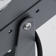 GLOBOSTAR® FLOOD-KAMY 90372 Προβολέας Σποτ Wall Washer με Αντιθαμβωτική Γρίλια LED 30W 2700lm 5° DC 24V Αδιάβροχο IP65 Θερμό Λευκό 3000K Dimmable - Γκρι Ανθρακί - Μ19.5 x Π10.7 x Υ9.5cm - 3 Χρόνια Εγγύηση