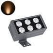 GLOBOSTAR® FLOOD-DANY 90374 Προβολέας Σποτ Wall Washer LED 24W 2040lm 5° DC 24V Αδιάβροχο IP65 Αρχιτεκτονικό Πορτοκαλί 2200K Dimmable - Γκρι Ανθρακί - Μ16 x Π9.5 x Υ7.5cm - 3 Χρόνια Εγγύηση