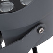 GLOBOSTAR® FLOOD-NIGMA 90379 Προβολέας Σποτ Wall Washer με Αντιθαμβωτική Γρίλια LED 24W 2280lm 30° DC 24V Αδιάβροχο IP65 Φυσικό Λευκό 4500K Dimmable - Γκρι Ανθρακί - Μ15 x Π15 x Υ9.1cm - 3 Χρόνια Εγγύηση