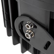 GLOBOSTAR® FLOOD-NEVA 90400 Προβολέας Σποτ Wall Washer LED 72W 6120lm 30° DC 24V Αδιάβροχο IP65 RGBW DMX512 Dimmable - Μαύρο - Μ24.5 x Π24.5 x Υ14.7cm - 3 Χρόνια Εγγύηση