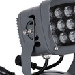 GLOBOSTAR® FLOOD-XENA 90699 Προβολέας Σποτ Wall Washer με Αντιθαμβωτική Γρίλια LED 24W 2040lm 10° DC 24V Αδιάβροχο IP65 RGBW DMX512 Dimmable - Γκρι Ανθρακί - Μ13 x Π11 x Υ15cm - 3 Χρόνια Εγγύηση