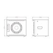 GloboStar® FDB ES110SA 98006 Facilities Speaker - Ενεργό Αυτοενισχυόμενο Ηχείο Subwoofer Εγκαταστάσεων Επιδαπέδιο με Ψηφιακό Ενισχυτή BA1.3 AC 220V/50-60Hz - 300W RMS (600W Peak) - 1 x 10" Inches LF - IP20 - Μαύρο - Μ44.5 x Π36.5 x Υ37.5cm