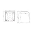 GloboStar® FDB LT208PT 98008 Facilities Speaker - Παθητικό Ηχείο Εγκαταστάσεων Επιτοίχιο με Μετασχηματιστή 100V & 8Ω - 150W RMS (600W Peak) - 1 x 8" Inches LF & 1 x 1" Inches HF - Αδιάβροχο IP56 - Λευκό - Μ30 x Π28 x Υ32cm