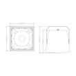 GloboStar® FDB LT212T 98009 Facilities Speaker - Παθητικό Ηχείο Εγκαταστάσεων Επιτοίχιο με Μετασχηματιστή 100V & 8Ω - 300W RMS (1200W Peak) - 1 x 12" Inches LF & 1 x 1" Inches HF - Αδιάβροχο IP56 - Λευκό - Μ40.7 x Π37.8 x Υ41cm