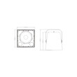 GloboStar® FDB LT115BT 98011 Facilities Speaker - Παθητικό Ηχείο Subwoofer Εγκαταστάσεων Επιτοίχιο με Μετασχηματιστή 100V & 8Ω - 400W RMS (1600W Peak) - 1 x 15" Inches LF - Αδιάβροχο IP56 - Λευκό - Μ49 x Π50 x Υ52cm
