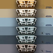 GloboStar® ROYAL-S 61326 Φωτιστικό Οροφής Design LED CCT 135W 16200lm 360° AC 220-240V - Εναλλαγή Φωτισμού μέσω Τηλεχειριστηρίου All In One Ψυχρό 6000k+Φυσικό 4500k+Θερμό 2700k Dimmable Μ58.5 x Π58.5 x Υ12cm - Ασημί Νίκελ - 3 Years Warranty