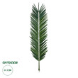 GloboStar® Artificial Garden ARECA PALM LEAF 20183 - Τεχνητό Διακοσμητικό Φύλο Φοινικόδεντρου Αρέκα Π95 x Υ320cm