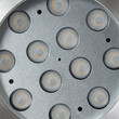 GLOBOSTAR® UNDERWATER-TUNI 90420 Υποβρύχιο Χωνευτό Σποτ για Σιντριβάνια/Πισίνες LED 12W 1080lm 30° DC 24V Αδιάβροχο IP68 Θερμό Λευκό 2700K Dimmable - Ανοξείδωτο Ατσάλι 304 - Φ18 x Υ11cm - Q17.5 - 3 Χρόνια Εγγύηση