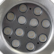 GLOBOSTAR® UNDERWATER-JERRY 90424 Υποβρύχιο Επιφανειακό Σποτ για Σιντριβάνια/Πισίνες LED 12W 1200lm 30° DC 24V Αδιάβροχο IP68 Ψυχρό Λευκό 6000K Dimmable - Ανοξείδωτο Ατσάλι 304 - Μ14.5 x Π7 x Υ19cm - 3 Χρόνια Εγγύηση