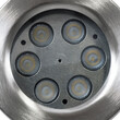 GLOBOSTAR® UNDERWATER-DEDY 90427 Υποβρύχιο Επιφανειακό Σποτ για Σιντριβάνια/Πισίνες LED 6W 600lm 30° DC 24V Αδιάβροχο IP68 Ψυχρό Λευκό 6000K Dimmable - Ανοξείδωτο Ατσάλι 304 - Μ12 x Π7.5 x Υ14.5cm - 3 Χρόνια Εγγύηση