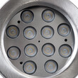 GLOBOSTAR® UNDERWATER-DENIS 90430 Υποβρύχιος Προβολέας Σποτ για Σιντριβάνια/Πισίνες LED 12W 1200lm 30° DC 24V Αδιάβροχο IP68 Ψυχρό Λευκό 6000K Dimmable - Ανοξείδωτο Ατσάλι 304 - Μ14.5 x Π7 x Υ17cm - 3 Χρόνια Εγγύηση