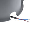 GLOBOSTAR® FLOOD-SIMA 90497 Κινούμενος Προβολέας Σποτ Wall Washer με Αντιθαμβωτική Γρίλια LED 60W 5400lm 30° DC 24V Αδιάβροχο IP67 Θερμό Λευκό 2700K Dimmable - Γκρι Ανθρακί - Μ29 x Π24 x Υ28.5cm - 3 Χρόνια Εγγύηση