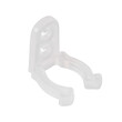 GloboStar® 70665 Πλαστική PVC Βάση Στήριξης για RGB Φωτοσωλήνα LED 360° Degree DC 230V 2 Pin Αδιάβροχος IP68