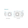GloboStar® 71443 K1 Mi-BOXER Ασύρματο Επιτοίχιο Χειριστήριο Dimmer RF 2.4Ghz για όλα τα Μονόχρωμα Mi-BOXER Controller DC 3V 1 x CR2032 - IP20 Λευκό Μ8.5 x Π8.5 x Υ2.5cm - 5 Years Warranty