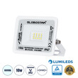 GloboStar® ATLAS 61404 Επαγγελματικός Προβολέας LED 10W 1250lm 120° AC 220-240V - Αδιάβροχος IP67 - Μ10 x Π2 x Υ8cm - Λευκό - Ψυχρό Λευκό 6000K - LUMILEDS Chips - TÜV Rheinland Certified - 5 Years Warranty